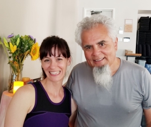 With Lesley Desaulnier, retreat organizer.