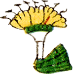 Flower bouquet, Codex Mendoza folio 70r